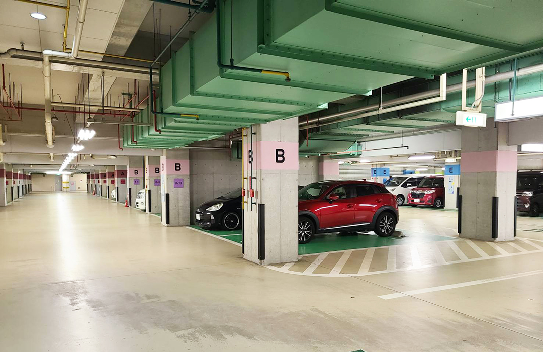 大阪市立北斎場／地下駐車場